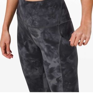 Lululemon Align High Rise Pant  Pockets 25"
Diamond Dye Pitch Grey Graphite Sz 0